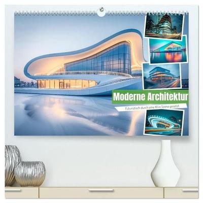 Moderne Architektur (hochwertiger Premium Wandkalender 2027 DIN A2 quer), Kunstdruck in Hochglanz
