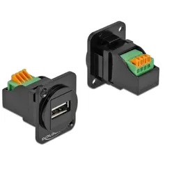 DELOCK D-Typ Modul USB 2.0 Typ-A Buchse zu Terminalblock