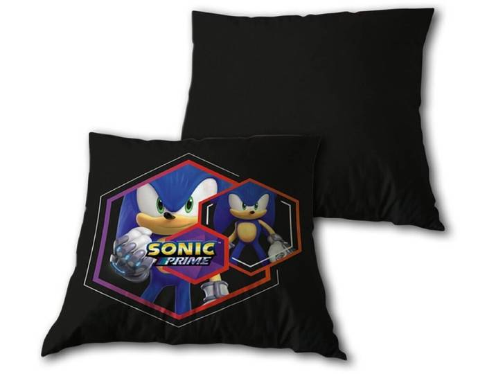 Sonic sierkussen zwart - 35X 35 cm
