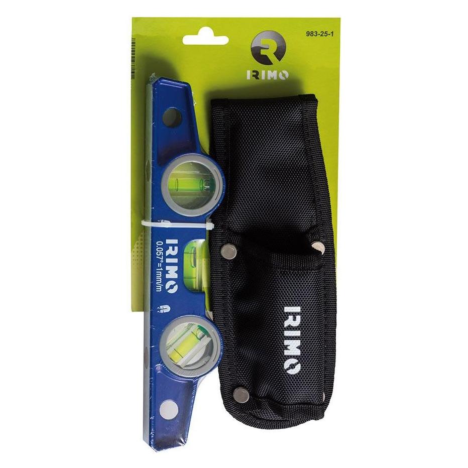 Irimo Aus Aluminium gegossene magnetische Wasserwaage 250 mm mit Tasche (25 cm) (40282144)