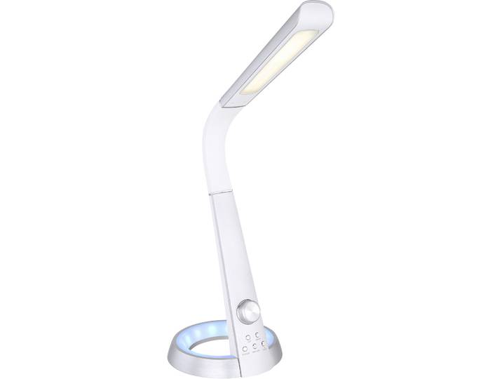 Bürolampe Vergato Silber Kunststoff H 64 cm - LED - Lichtfarbe: Warmweiss - Kaltes Tagesweiss - LED Energiesparlampen