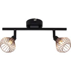 Brilliant Dalma 21013/76 Deckenstrahler Halogen G9 66 W Schwarz, Kupfer