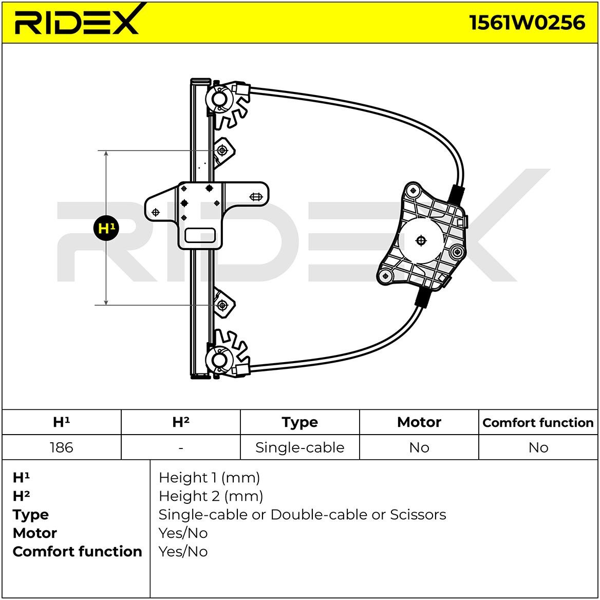 RIDEX 1561W0256 Window regulator