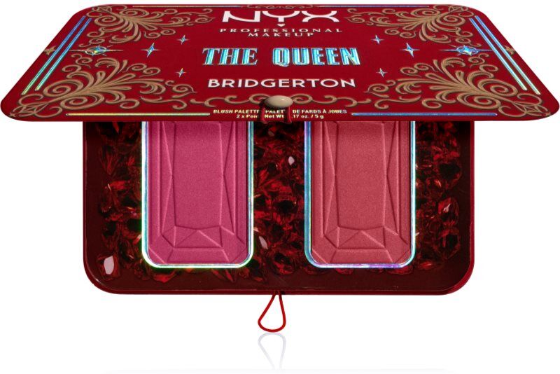 NYX Professional Makeup Bridgerton Royal Blush blusher palette shade 03 The Queen 2x5 g