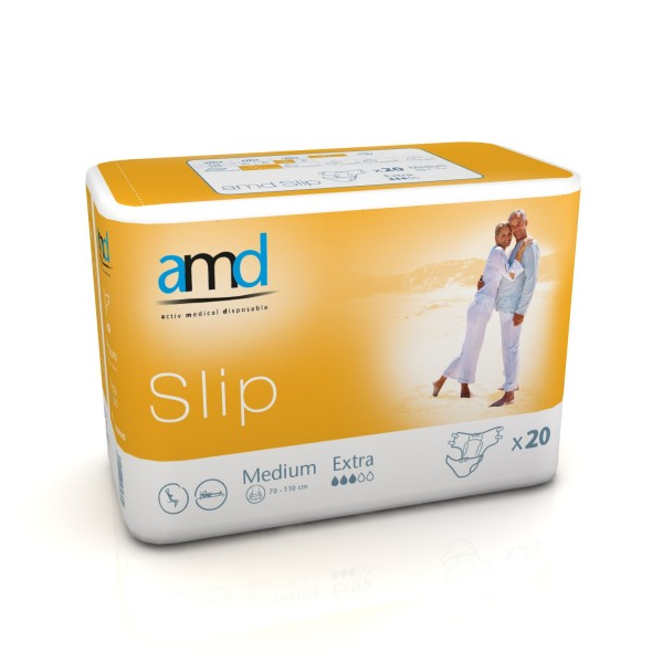 AMD Slip Extra Medium - 4 paquets de 20 protections