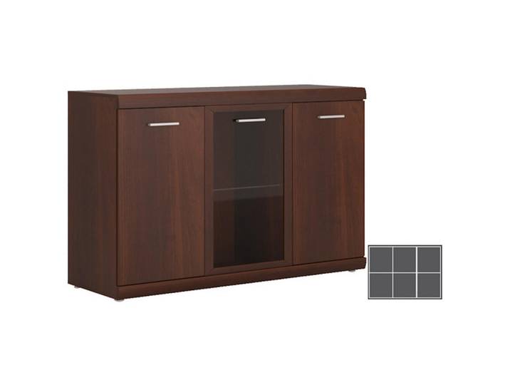 Feldmann-Wohnen Sideboard Imperial nussbaum imperial 140 / 45 / 89,5cm, Braun, Rechteckig, 140x90x45 cm, Kleinmöbel, Kommoden, Sideboards