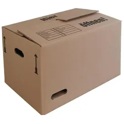 Transpak, Aufbewahrungsbox, Umzugskarton Wellpappe (10x, 44 x 34 x 47.40 cm)