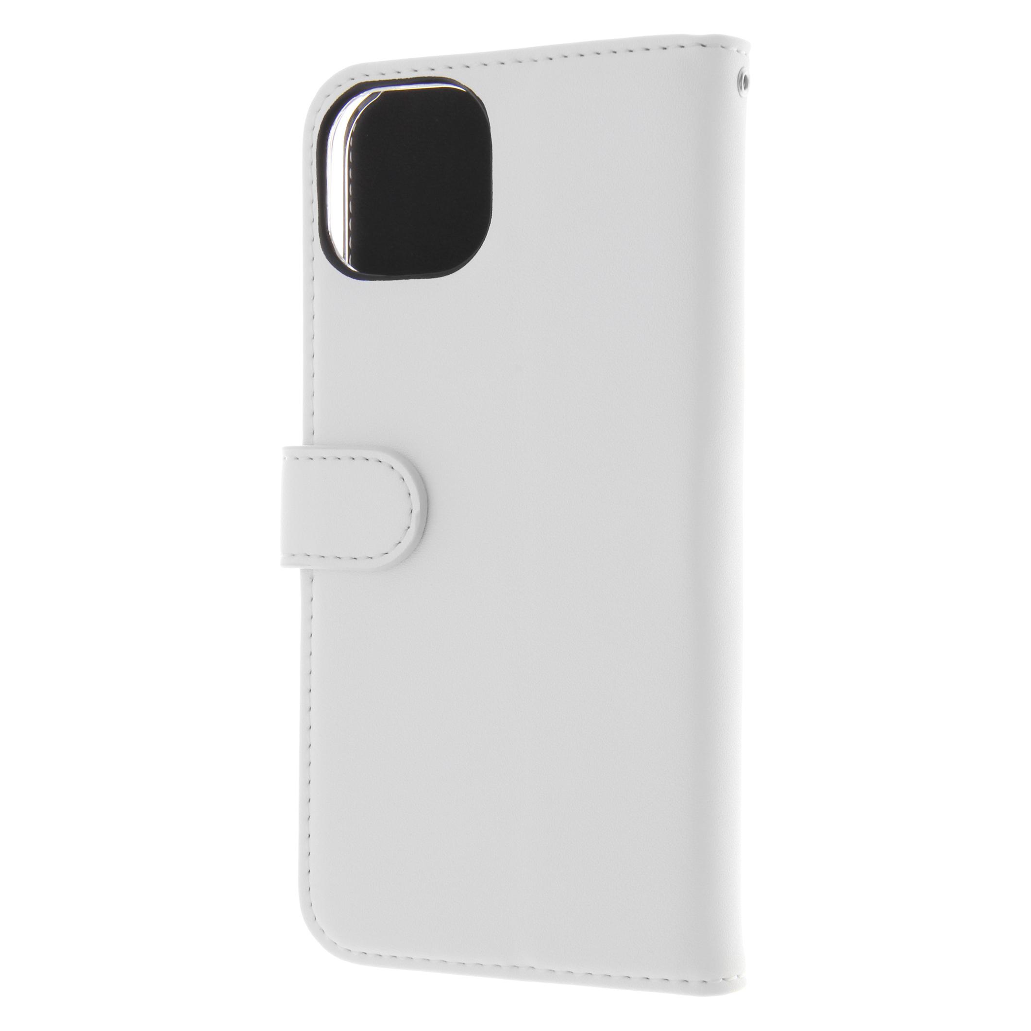 Insmat Exclusive Flip Case -lompakkokotelo, iPhone 15, valkoinen (Apple iPhone 15) (650-3188)