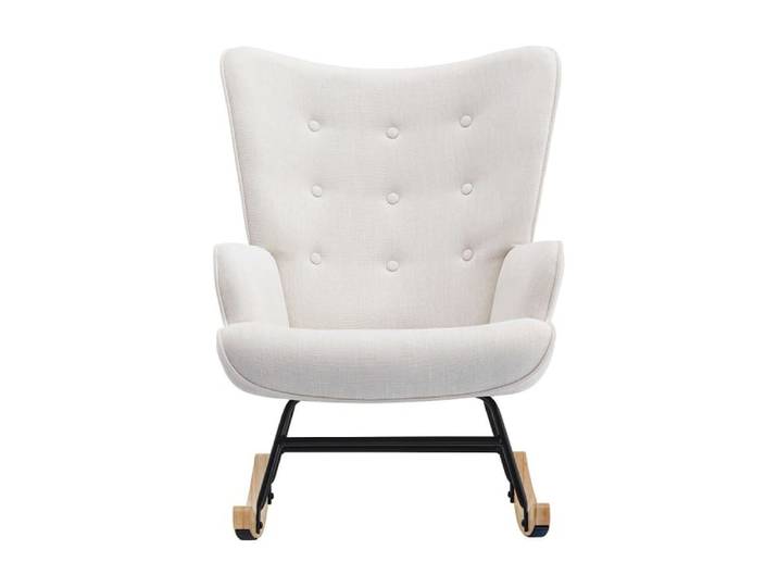 Rocking chair polyester beige