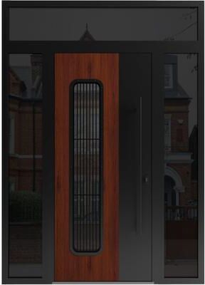 VDOMDOORS Ronex 0511 Bronze Oak Steel Exterior Door