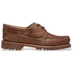 Timberland für Herren. TB0A2PDQAMX1 Bootsschuhe aus Leder Authentic braun (43.5 W), Wohnung, Schnürsenkel, Lässig, Klassisch