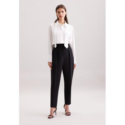 Culotte SEIDENSTICKER "Schwarze Rose", Damen, Gr. 40, Normalgrößen, schwarz, 88% Polyester, 12% Elasthan, unifarben, Hosen Culotte