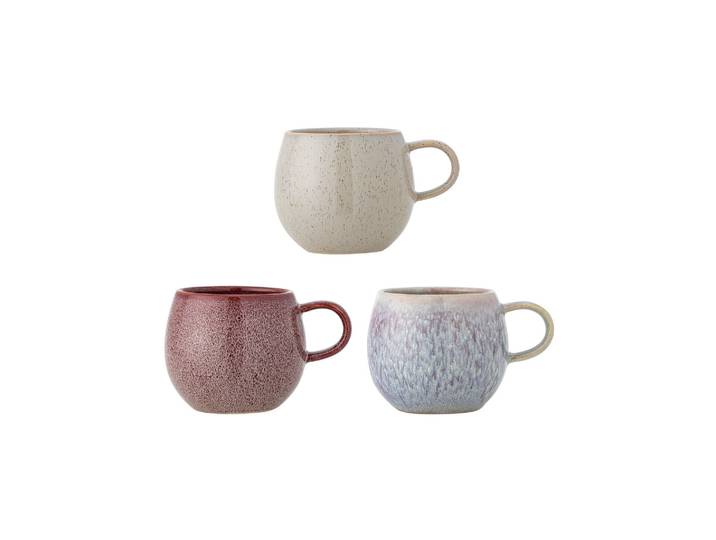 Mug en grès rose (lot de 3) Addison