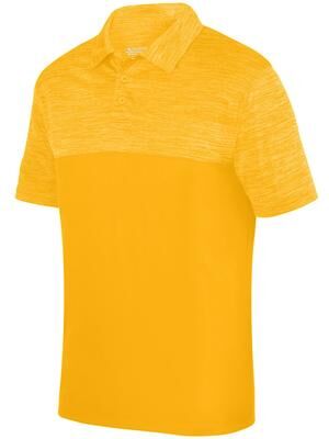 Augusta Sportswear 5412 Shadow Tonal Heather Polo Shirt in Gold size XL   Polyester