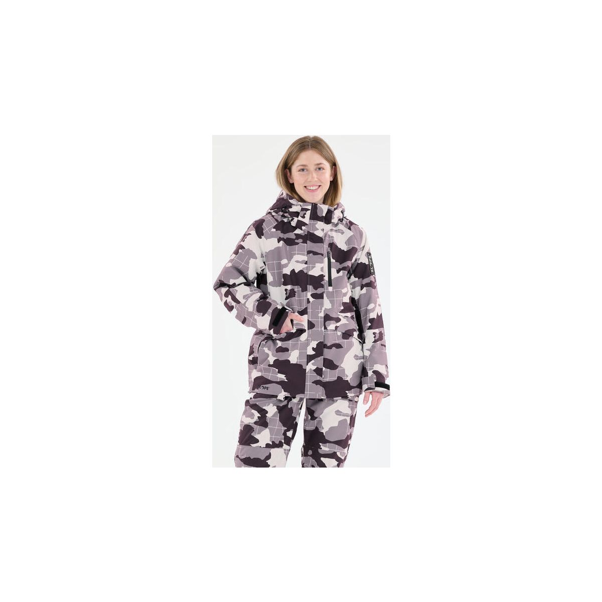 Slope Kenai W AOP Ski Jacket W-pro 15000 gray ridge (4214) XXS SL244050-4214-XXS