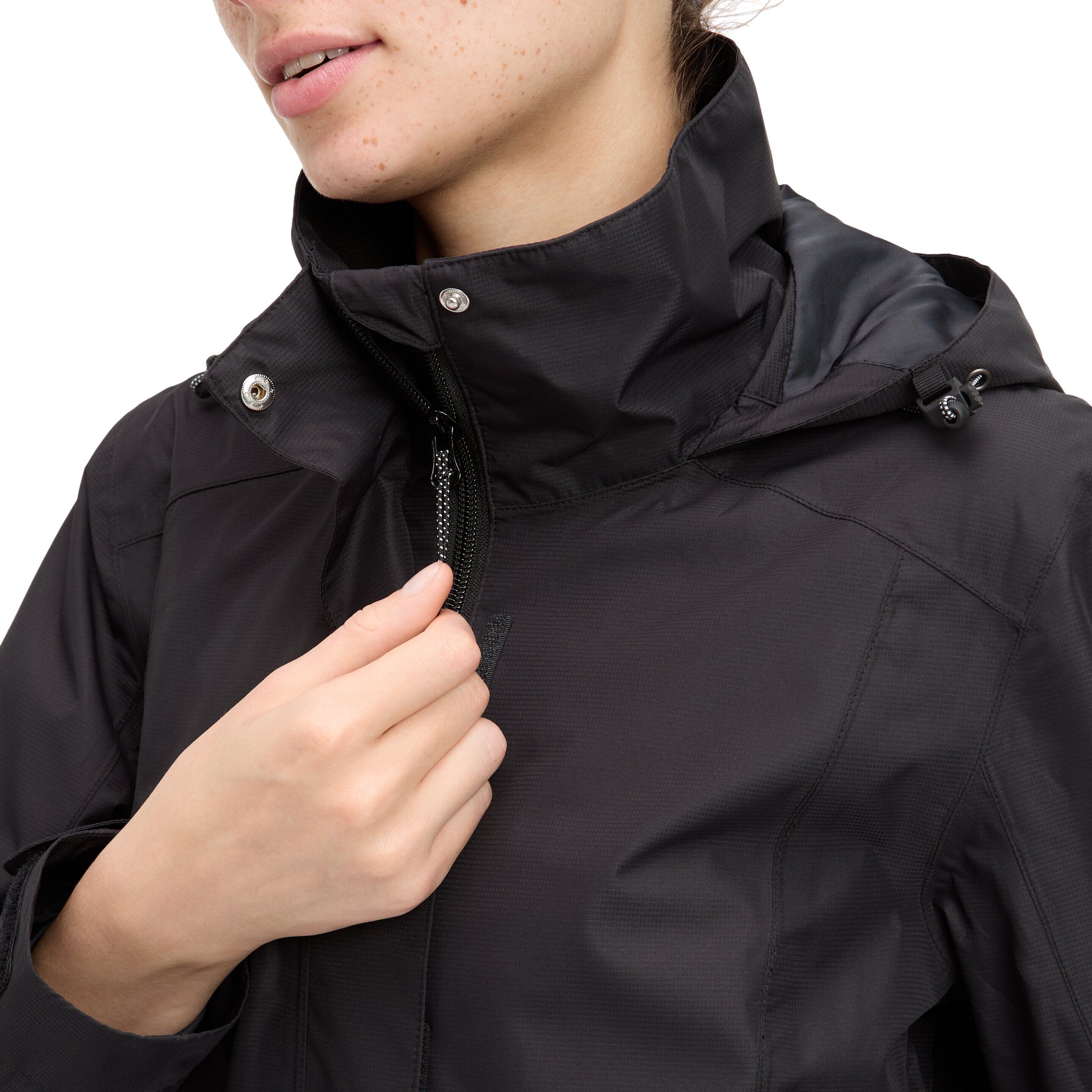 Outdoorjacke MCKINLEY "Da.-Funktions-Jacke Adia W", Damen, Gr. 48, schwarz (tap shoe, tao), Web, Obermaterial: 100% Polyester, normal, Jacken Outdoorjacke tap shoe, tao 48