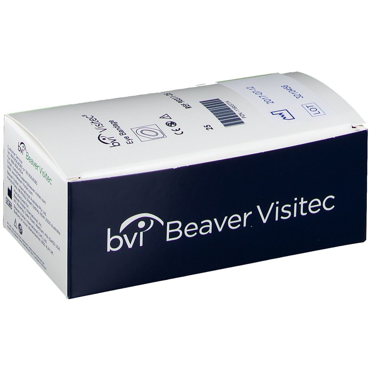 Uhrglasverband Visitec unsteril gelocht 25 St Verband