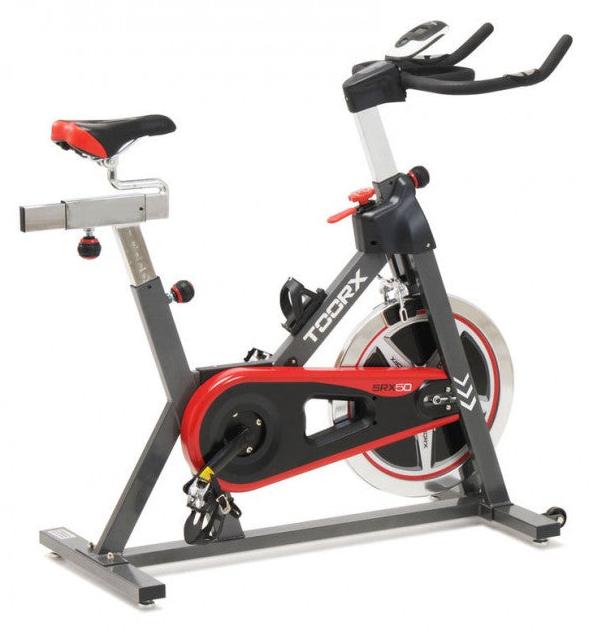 Toorx SRX-50, Spinnrad, 125 kg, Kette, Kalorien, Distanz, Herzfrequenz, Geschwindigkeit, Zeit, Mehrfarbig, Handgriffsensoren