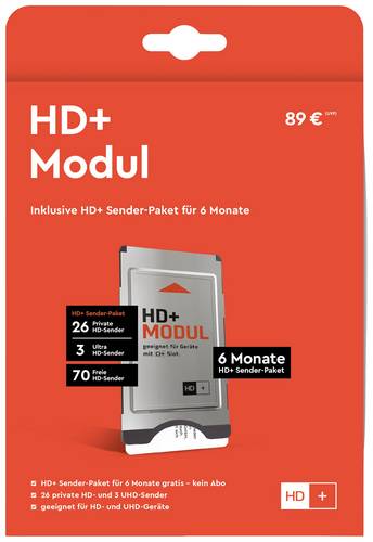 HD Plus CI+ Modul SAT inkl. 6 Monate kostenlosen HD+ Empfang