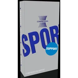 Compressana Power Socks Sport Support Kniestrumpf 1 Paar | 46-48 (V) | Weiß (CP-0010)