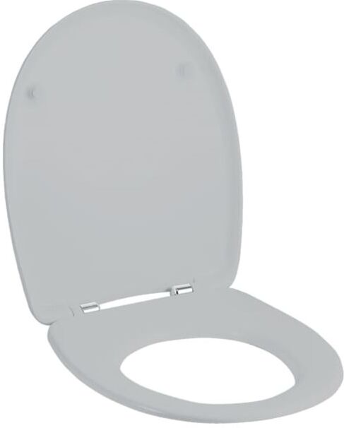 Geberit WC-Sitz 573065010 manhattan, mit Deckel, Scharniere verchromt, mit Absenkautomatik