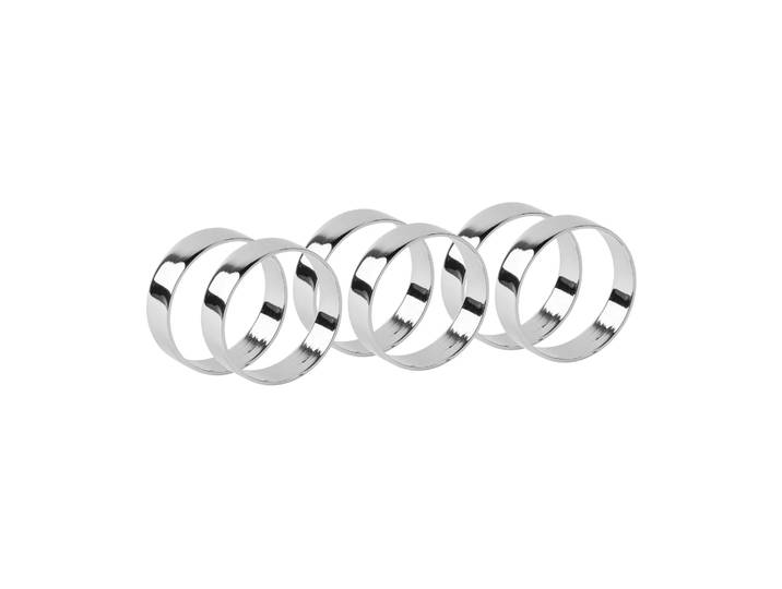 Broste Copenhagen Anneau de serviette Ring 6 pièces Silver finish