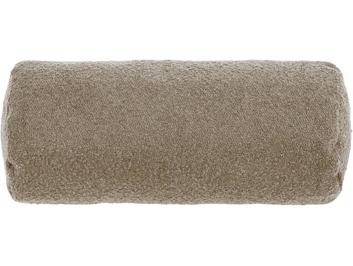 Nackenrolle DONE. Touch , grau (taupe), B:22cm H:22cm L:50cm, Acetat, Polyester, Funktionskissen, Nackenrolle, Aus weichem Bouclé-Stoff mit Reissverschluss