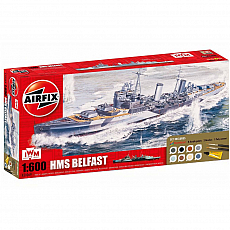 Airfix - HMS Belfast - Gift-Set - 1:600 - 250 Teile 306433