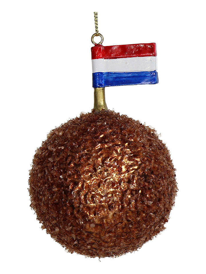 Kersten Baumschmuck "Bitterbal" in Braun - Ø 9 cm - onesize