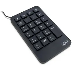 Inter-Tech KB-120 Numerische Tastatur Universal USB Schwarz
