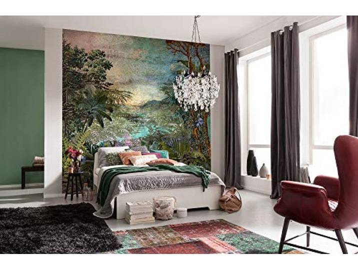 Komar Papier peint panoramique sur intissée de Cours Fluvial - Taille: 250 x 250 cm