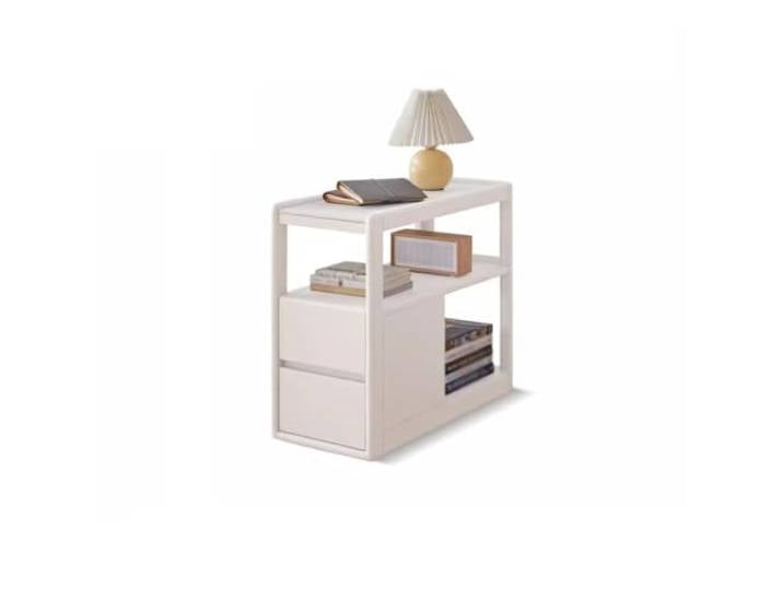 YCCHAH Wohnzimmermöbel, modern, schlicht, Massivholz, Beistelltisch, Sofa, Schrank, Wohnzimmer, Zuhause, kleine Wohnung, Schiefer, Beistelltische für Wohnzimmer (B)