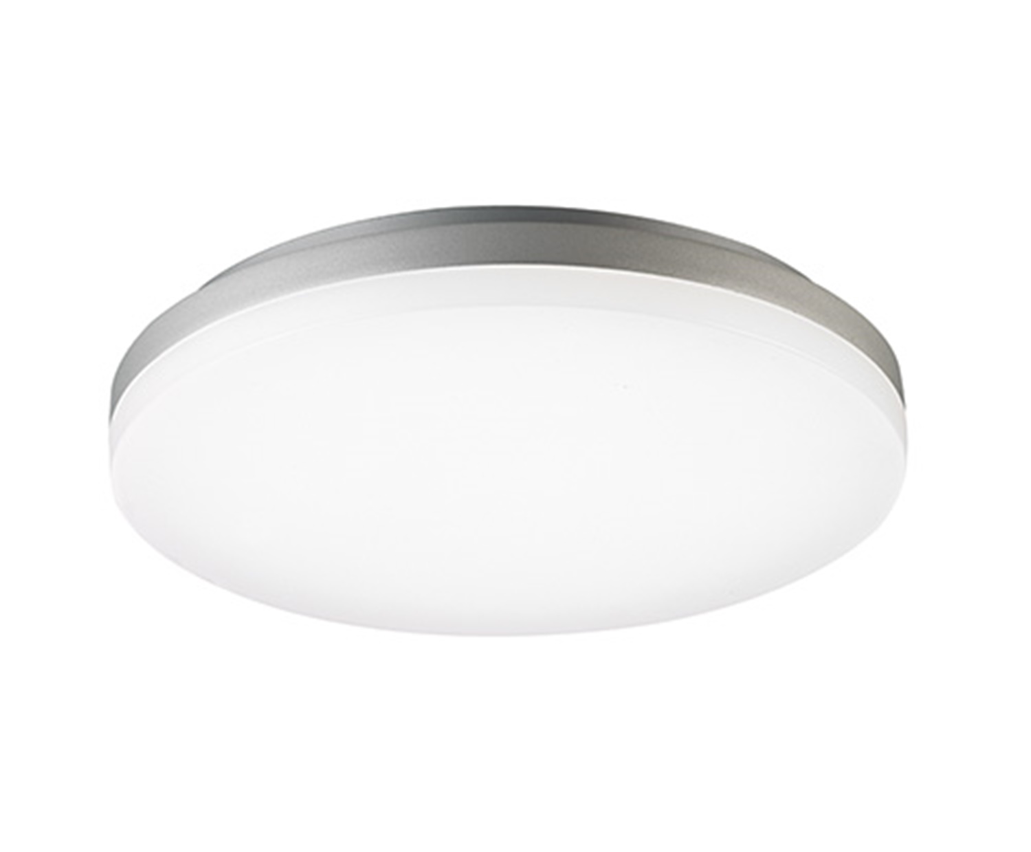 Sigor LED-Deckenleuchte CIRCEL 27cm silber 3000K 4024101 4028085402416