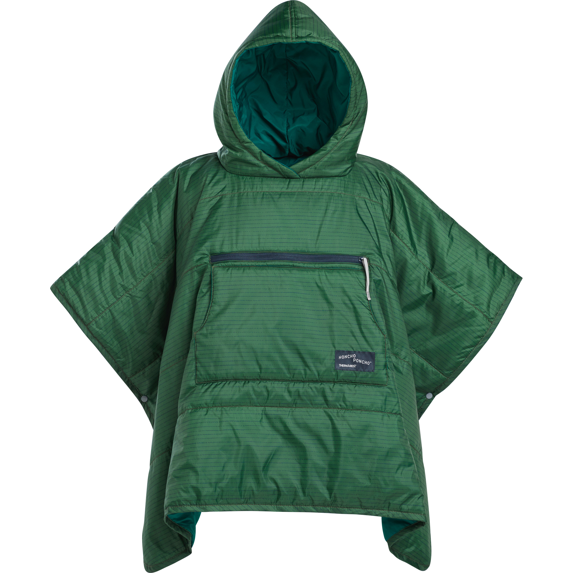 Therm-A-Rest Honcho Poncho Kinder Isolationsjacke gruen Lifestyle Klein verpackbar Wasserabweisend