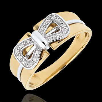 Edenly Ring Korsett Schleife in Gelbgold