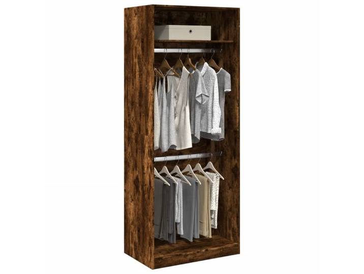 SALE 2026  Garde-robe Brun - Garde-robe chêne fumé 80x50x200cm - bois d'ingénierie PRO141783635