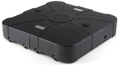 Costway Outdoor Cantilever Umbrella Base Square Water and Sand Fillable Base-35 Inches