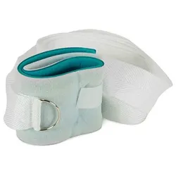 Medi-Inn Patientenhalter 36 cm x 8 cm blau/weiß mit Fixierband 1 Paar