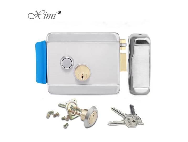 Serrure de commande électronique en acier inoxydable, DC12V, serrure de porte électrique, verrouillage à jante électrique, Support de système d'interphone vidéo