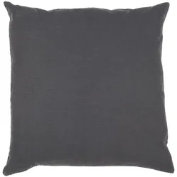 IB Laursen Leinen-Kissenbezug 50x50 cm einfarbig, 50 x 50 cm, Anthrazit