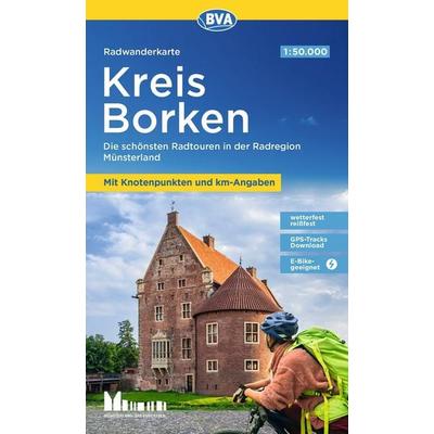 BVA Radwanderkarte Kreis Borken mit Knotenpunkten 1:50.000, Sonstige von , KOMPASS Freytag & Berndt, 978-3-96990-224-0