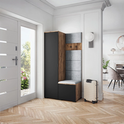 GARDEROBENSCHRANK LORI 95/181/51 cm Modern Eichefarben