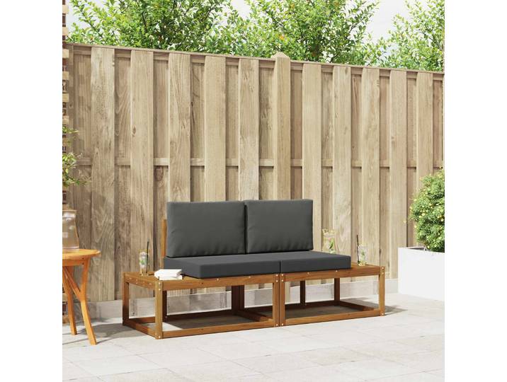 vidaXL Outdoor-Sofagarnitur 2 stk. Natur