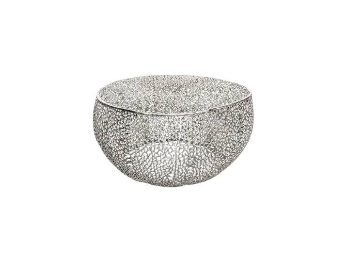 Runder Design Couchtisch „Leaf“ Silber Invicta Interiors