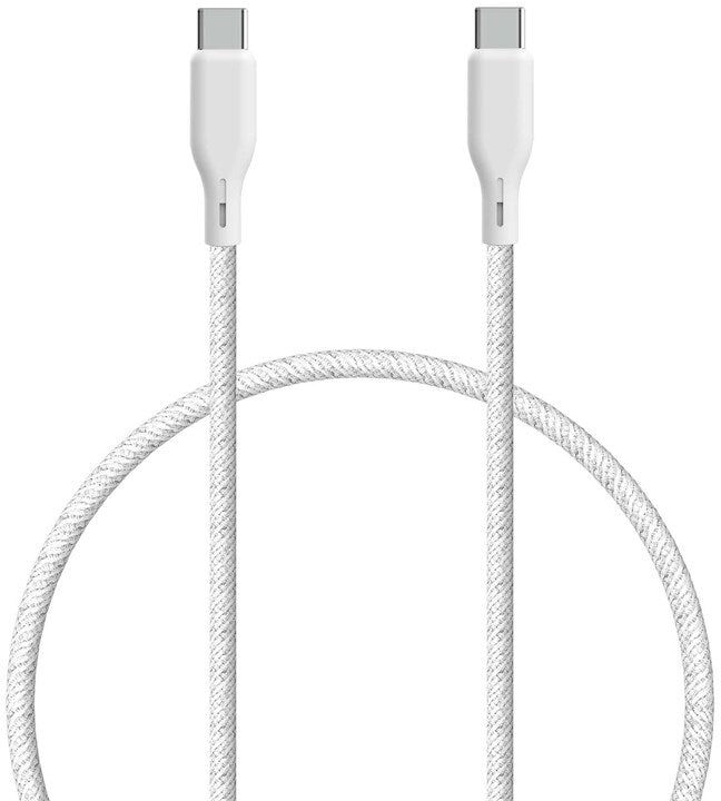 ËSSENTIALS by Upström USB-C til USB-C Kabel 100W 1.2m - Hvid