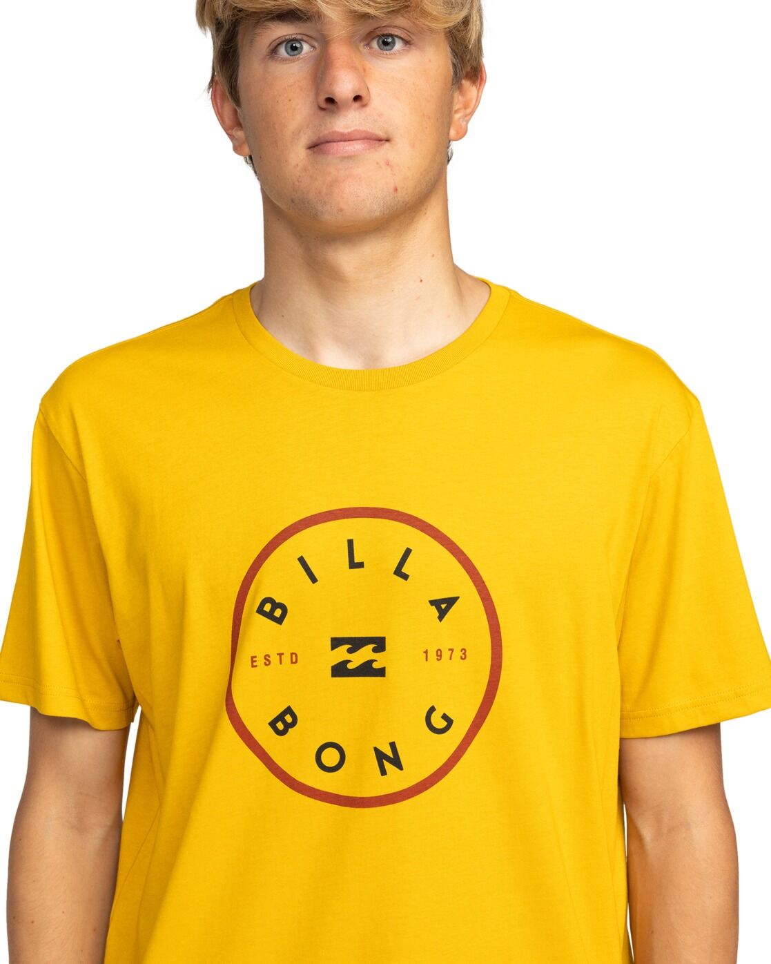 T-Shirt BILLABONG "Rotor", Herren, Gr. M, gelb (mustard), Obermaterial: 100% Baumwolle., Shirts T-Shirt