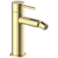 Herzbach SIRO PVD GOLD Bidet-Einlochbatterie mit Ablauf Gold, 30.120360.1.03 30.120360.1.03