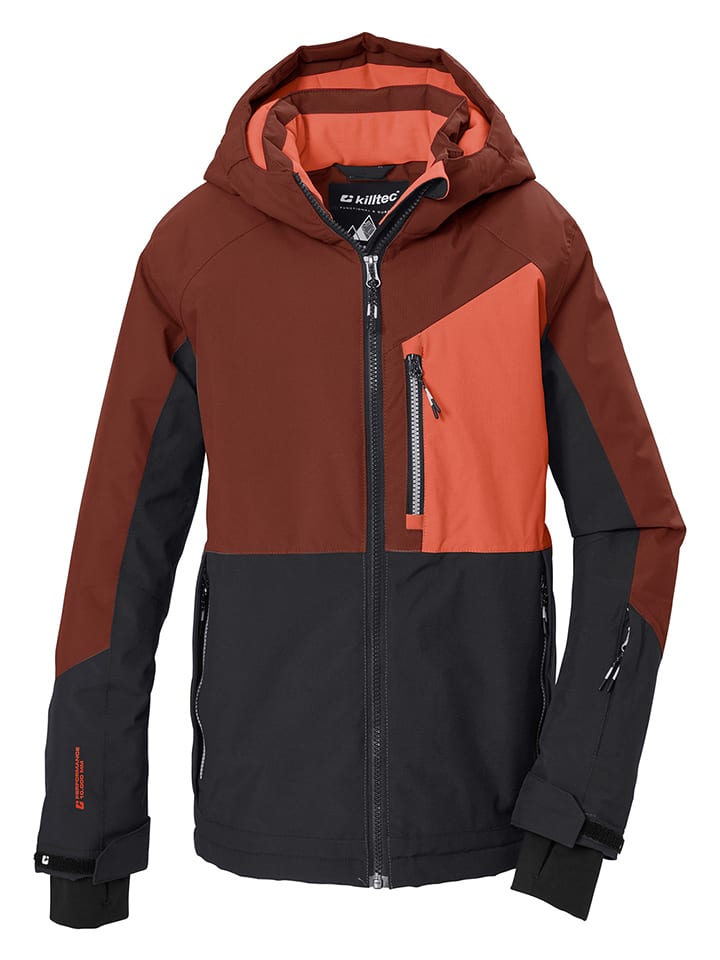 Killtec Ski-/ Snowboardjacke in Bordeaux/ Schwarz - 140