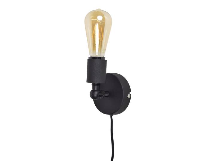 Urban Interiors Wandlamp Bulby vintage Zwart