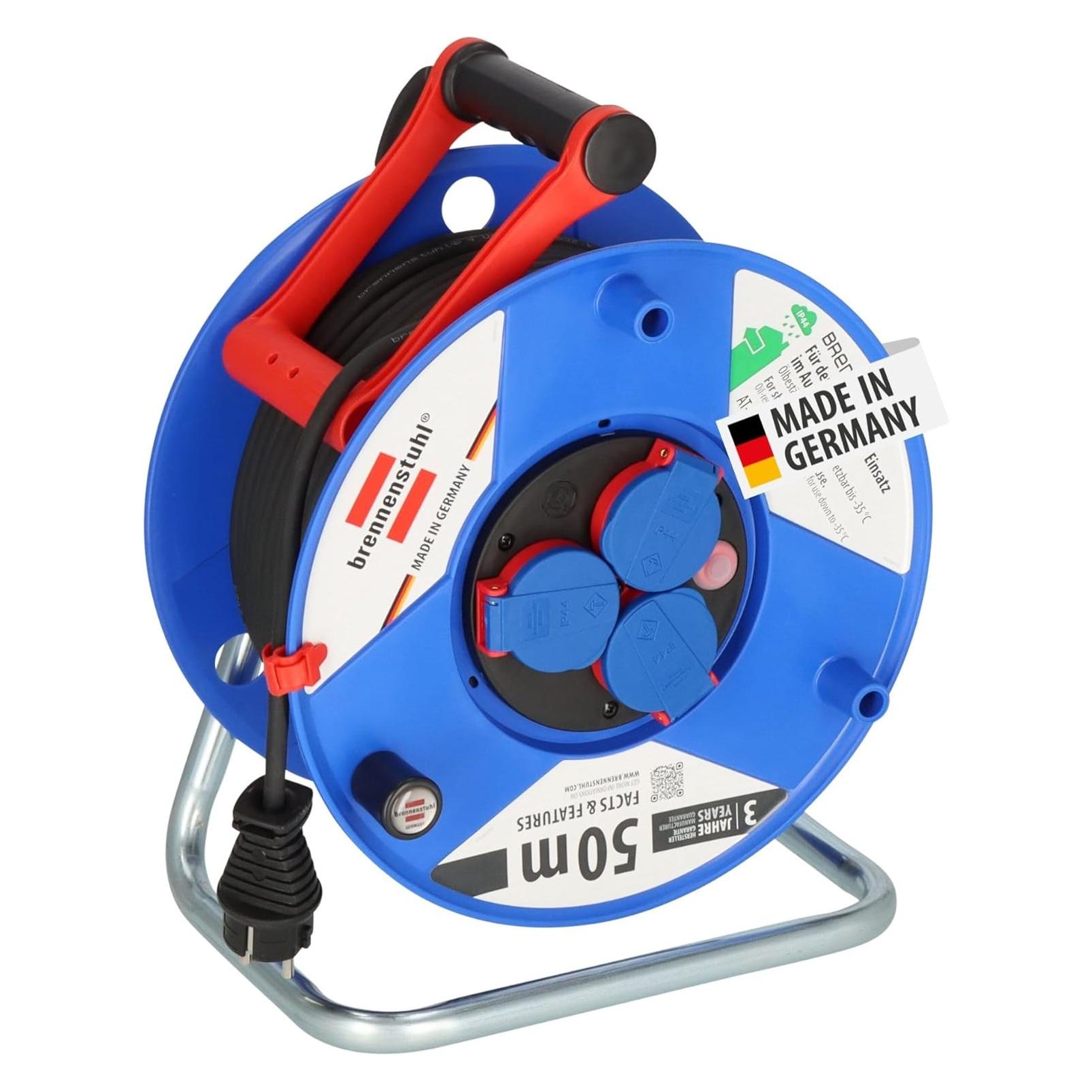 Brennenstuhl Garant IP44 Kabeltrommel 50m AT-N05V3V3-F 3G1.5 12 (50 m, 1.50 mm²) (1208590)